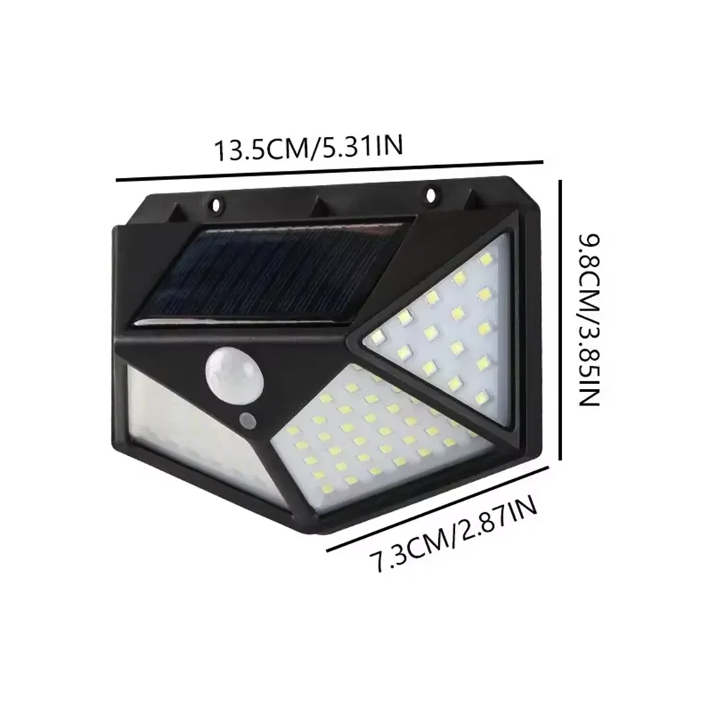 100 LEDS Solar Outdoor Decorative Light Motion Sensor Waterproof Material Wall Lamp Style Lights up Garden Railings Pavilion