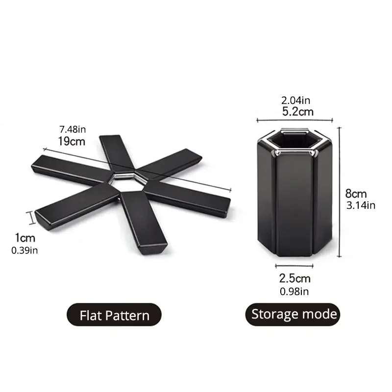 1/2PCS ABS Insulating Mat Pot Mat Tableware Mat Foldable and High Temperature Resistant Protect The Table Kitchen Gadgets