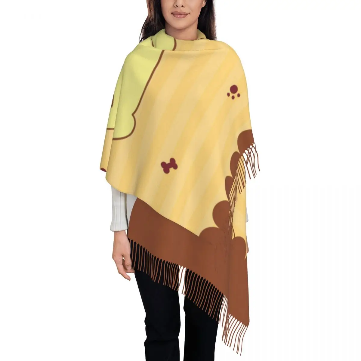 

Шарф с помпонами на заказ для женщин и мужчин, зима-осень, теплые шарфы, шаль