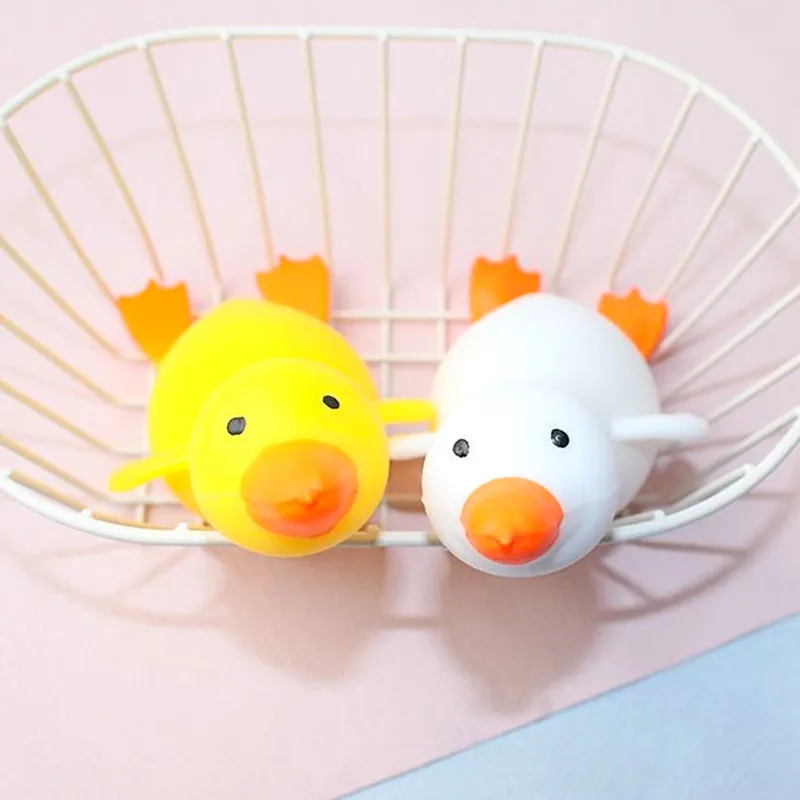 Creative Cartoon Simulation Rebound Duckling Finger Decompression Environmental Protection TPR Material Gift Small Ornaments