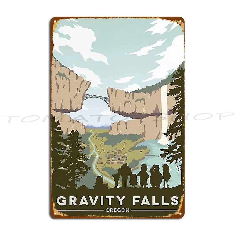 Gravity Falls National Park Metal Plaque Poster Club Kitchen Cinema Classic Designs Tin Sign Poster