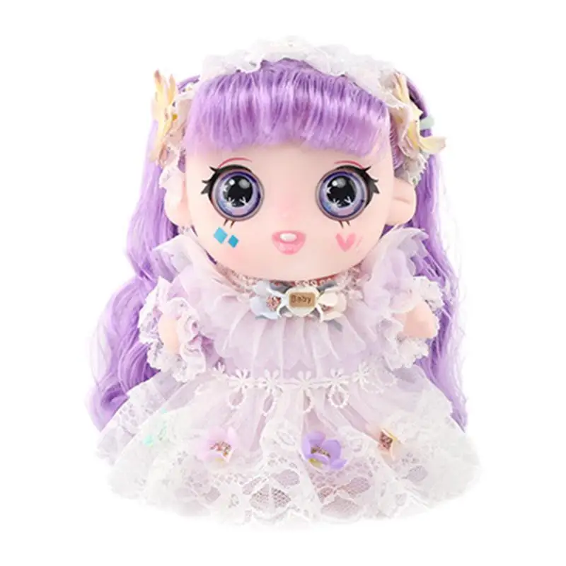 

Princess Dressing Doll Cosplay Princess Girls Toy Multifunctional Safe Princess Dress Costume Outfit Small Doll Princess Figures