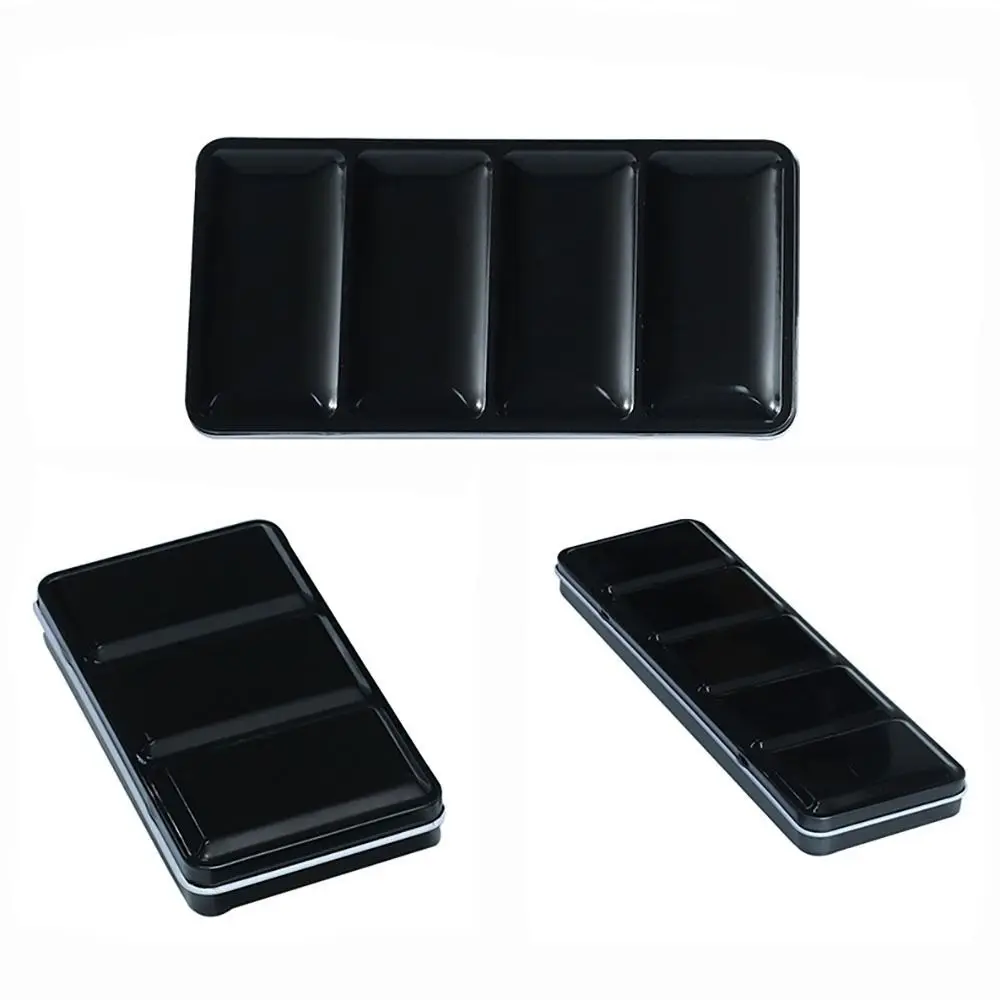 Portable Flip Cover Drawing Supplies Watercolor Storage Case Pigment Box Empty Paint Palette Grids Slots