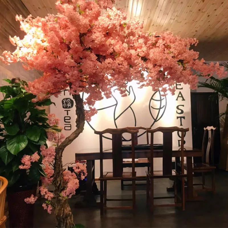 

Simulation cherry blossom tree fake tree peach blossom tree decoration indoor wedding shopping mall scenic hotel shopping mall d