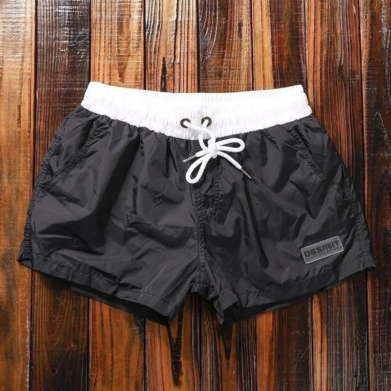 Summer New Men's Casual Shorts Fashionable Trendy All-Match Sports Beach Pants Loose Breathable Quick-Dry Three-Quarter Length