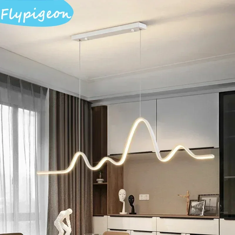 

Luxury Restaurant Pendant Light Creative Internet Celebrity Bar Spotlight Long Straight for Dining Table Lighting Dining Light