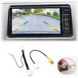 VKAUTO Backup Camera adapter Cable For Toyota Prius W30 2015 NSCP-W64 Unit Add Rear View Camera CCD HD