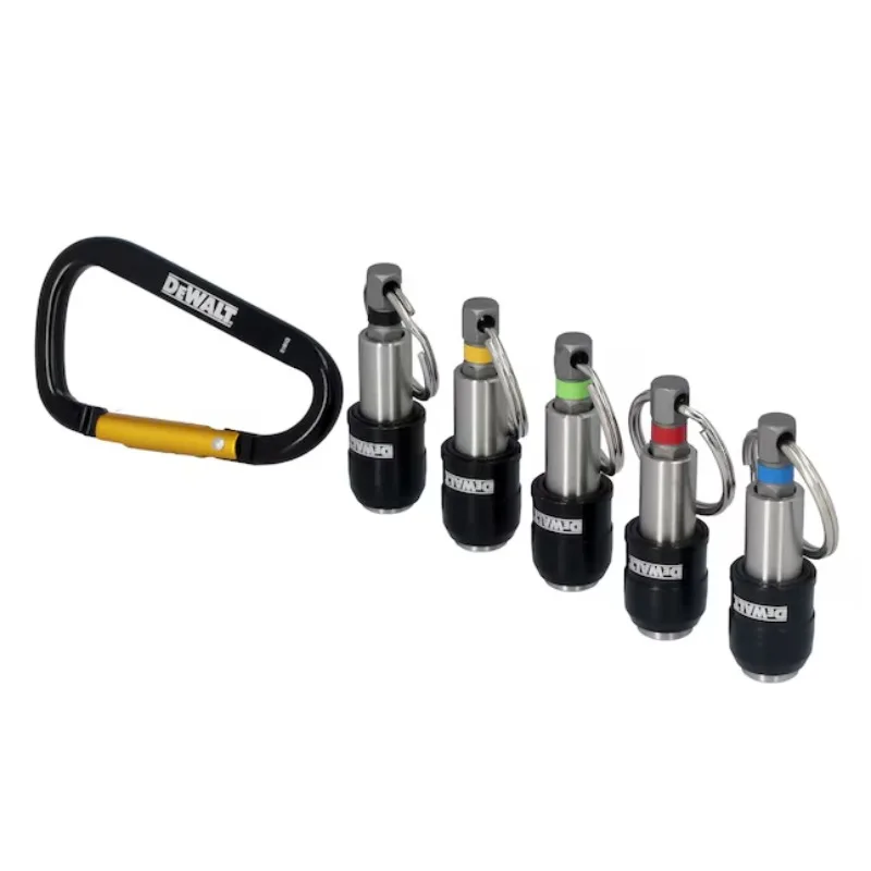 DEWALT DWAFHLDKC5 1/4" Hex Shank Locking Bit Holder Set Keyring for Drill Driver Screwdriver Bits view 3