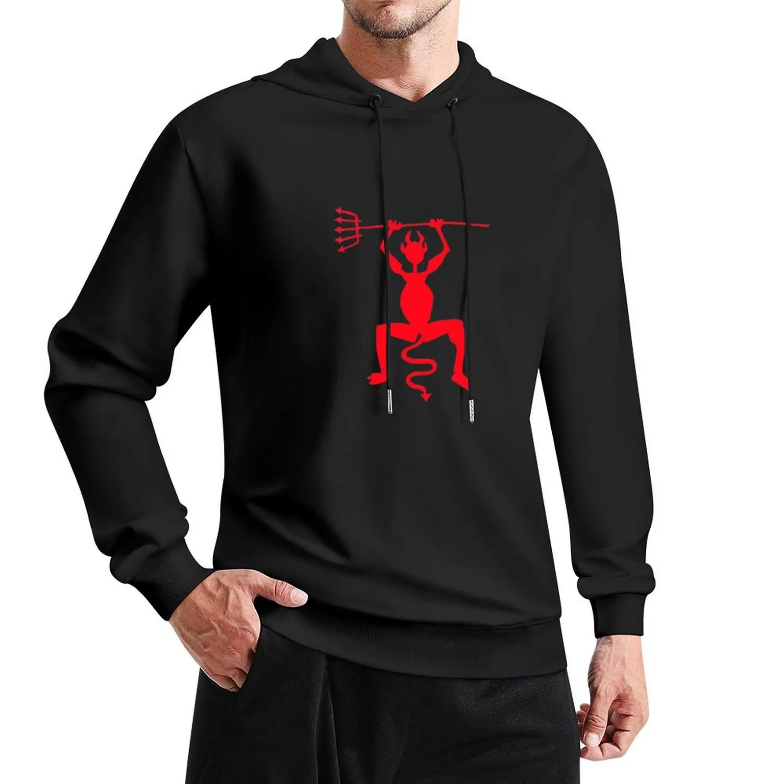 Lanzarote Fire Devil - Red Pullover Hoodie men clothing pullover hoodies