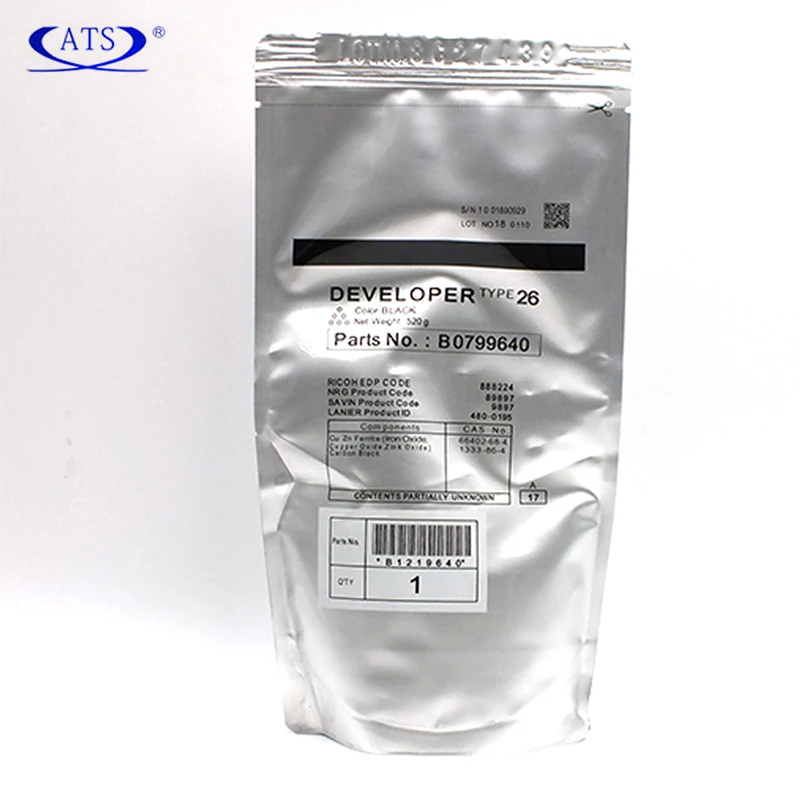 2PCS B0799640 Developer powder Type 26 For Ricoh 2035 2035E 2035G 2045 2045E 2045G 2045S 3035 3045 AF2035 AF2045 AF3035 AF3045