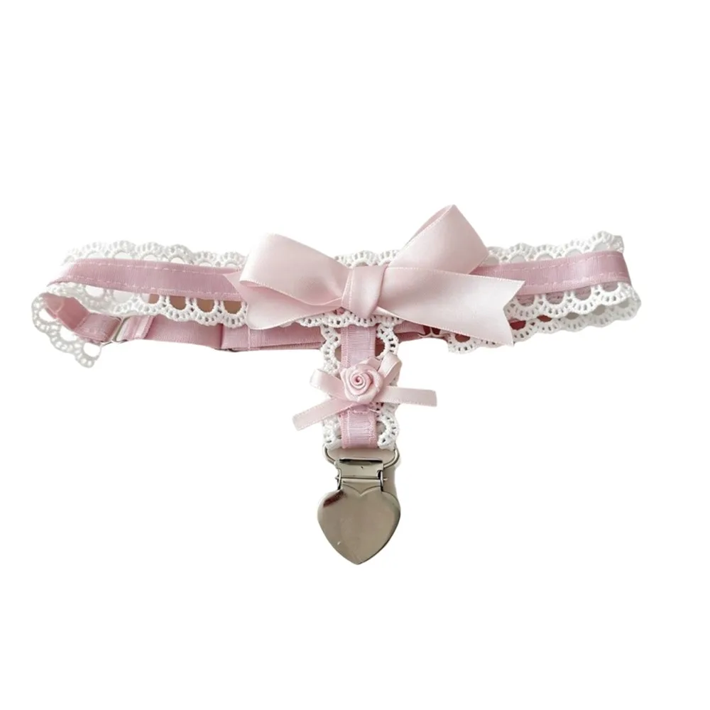 Sexy Lace Leg Garter Black Bow Rose Heart Garter Belt Thigh Jewelry For Women