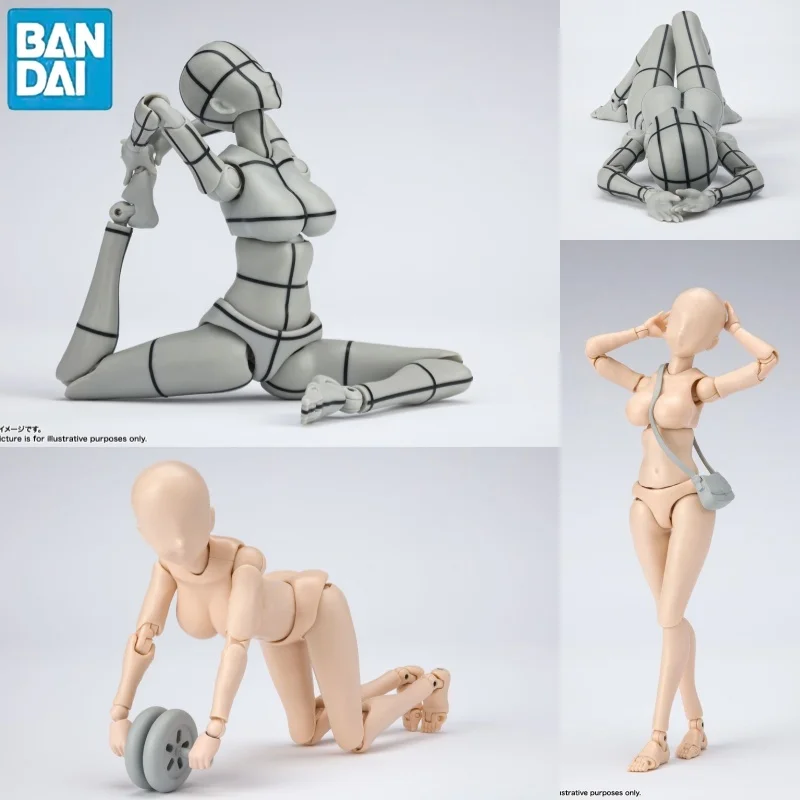 Bandai new SHF Yakui Kentaro Women's body Skin Tone& Flesh Color&Gray Line Body New Version