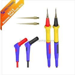 Multimeter Pen MECHANIC RP15 Stainless Steel Probe Wire Convertible Gold-plated Needle 0.1mm Probe Test Pen Universal Multimeter