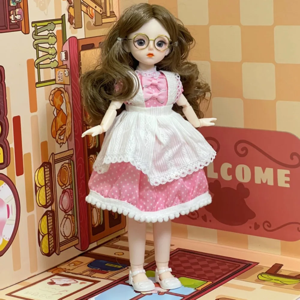 

1/6 SD 30cm Bjd Doll with Clothes Attractive Eyes Long Hair Princess Dress Up Dolls with Wig Make Up Elegant