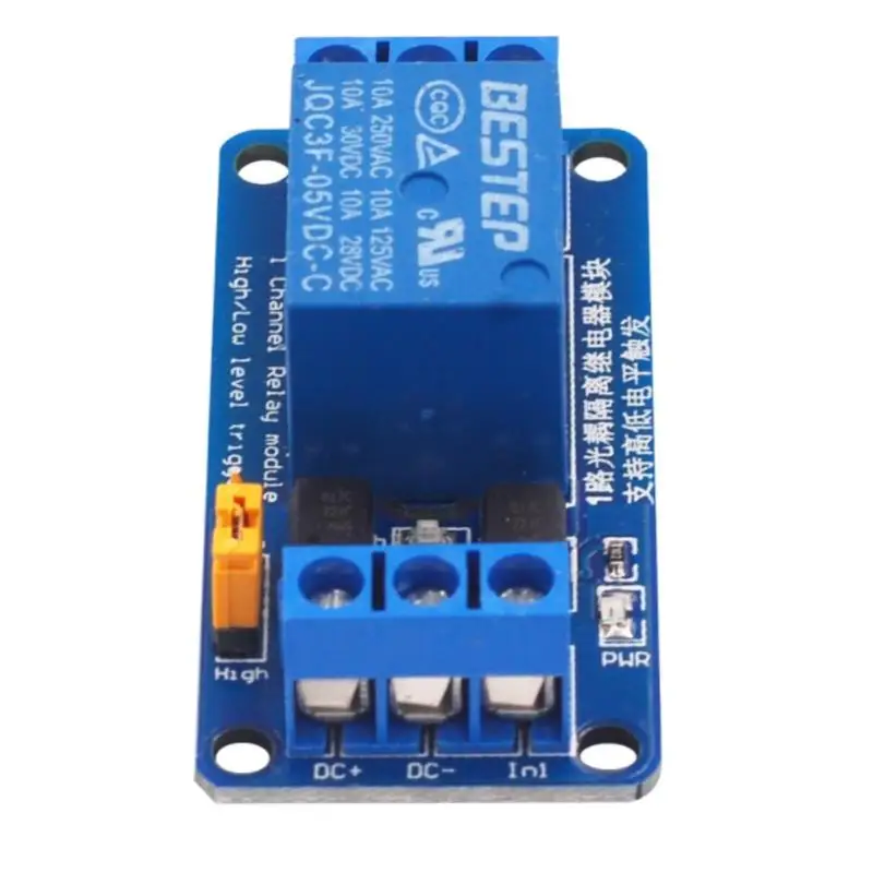 High Quality 3.3V 5V 12V 24V 1 Channel Relay Module High And Low Level Trigger Dual Optocoupler Isolation Relay Module Board