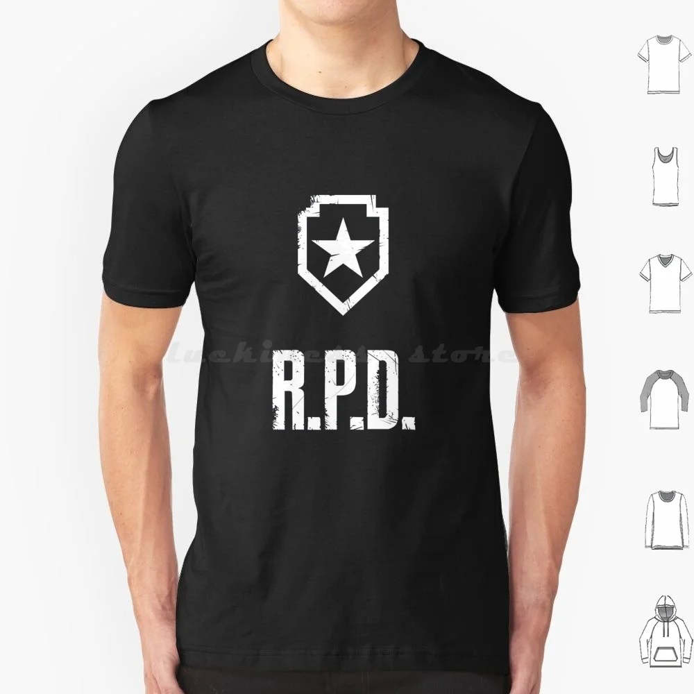 2 футболка большого размера с логотипом рН 100% хлопок 2 переделка рН логотип 2 полиция Леон Клэр зомби биоаз Re Re2 щит