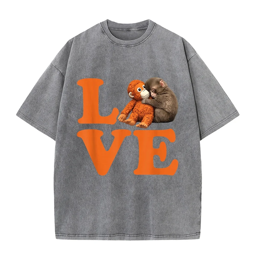 Punch Monkey T-Shirt Men High Quality T Shirt Short Sleeve Tee Combed Cotton Printed Summer Top Casual Graphic Humor Graphic