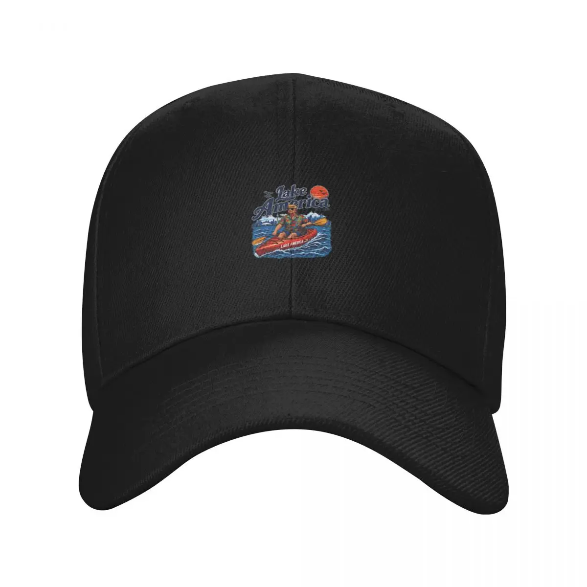 Fashion Lake America Kayaking Outdoor Adventure Vintage Kayak Paddler Nature Watersports Best Gift baseball cap Men Visor Hat