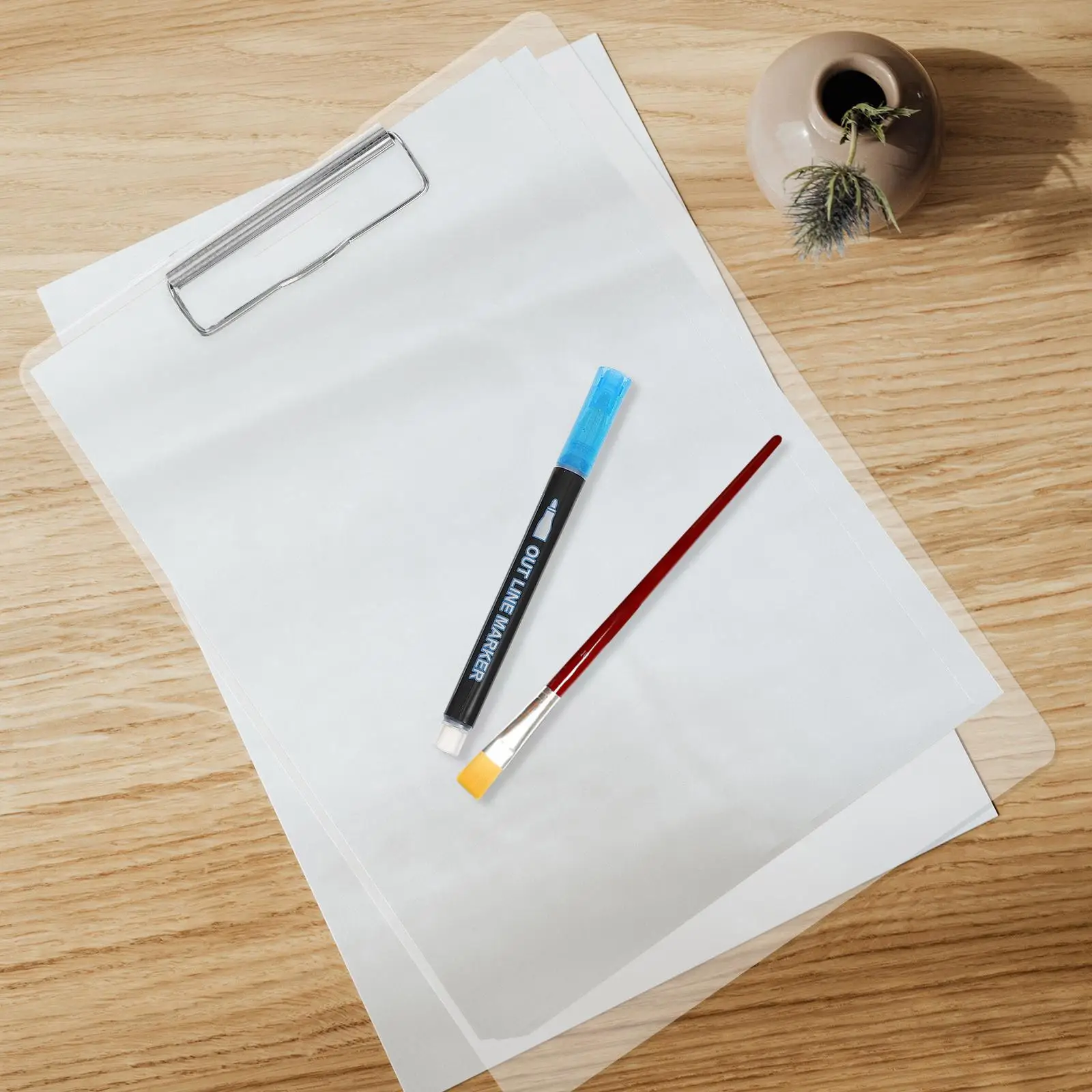 10pcs Metal Clips Document Clipboards Clips With Rivets Binder File Clamps Small Size Office School Supplies