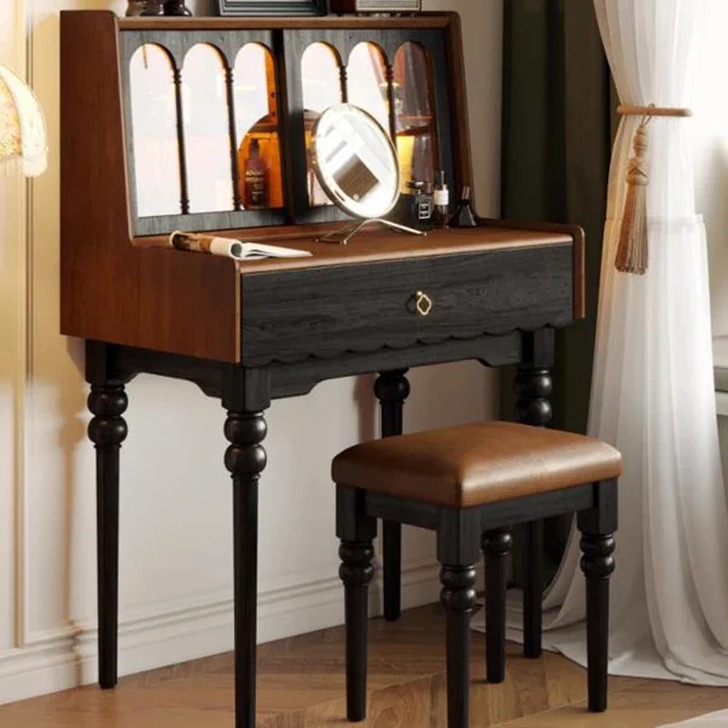 

Luxury Wooden Dressers Vanity Tables Cabinet With Drawer Vintage Dressers Storage Minimalist Bedroom Furniture Toaletka LLDT