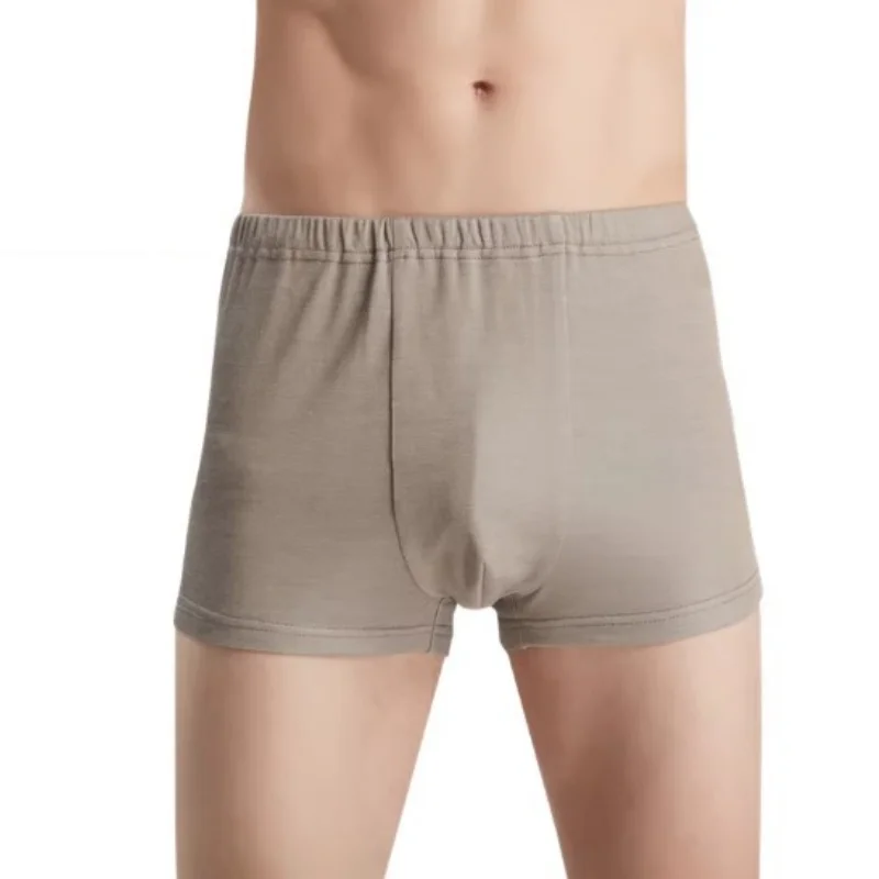 

Мужские трусы-шорты из серебряного волокна, защищающие от излучения, для использования с мобильными телефонами, компьютерами и в офисе, защита от излучения, нижнее белье, одежда