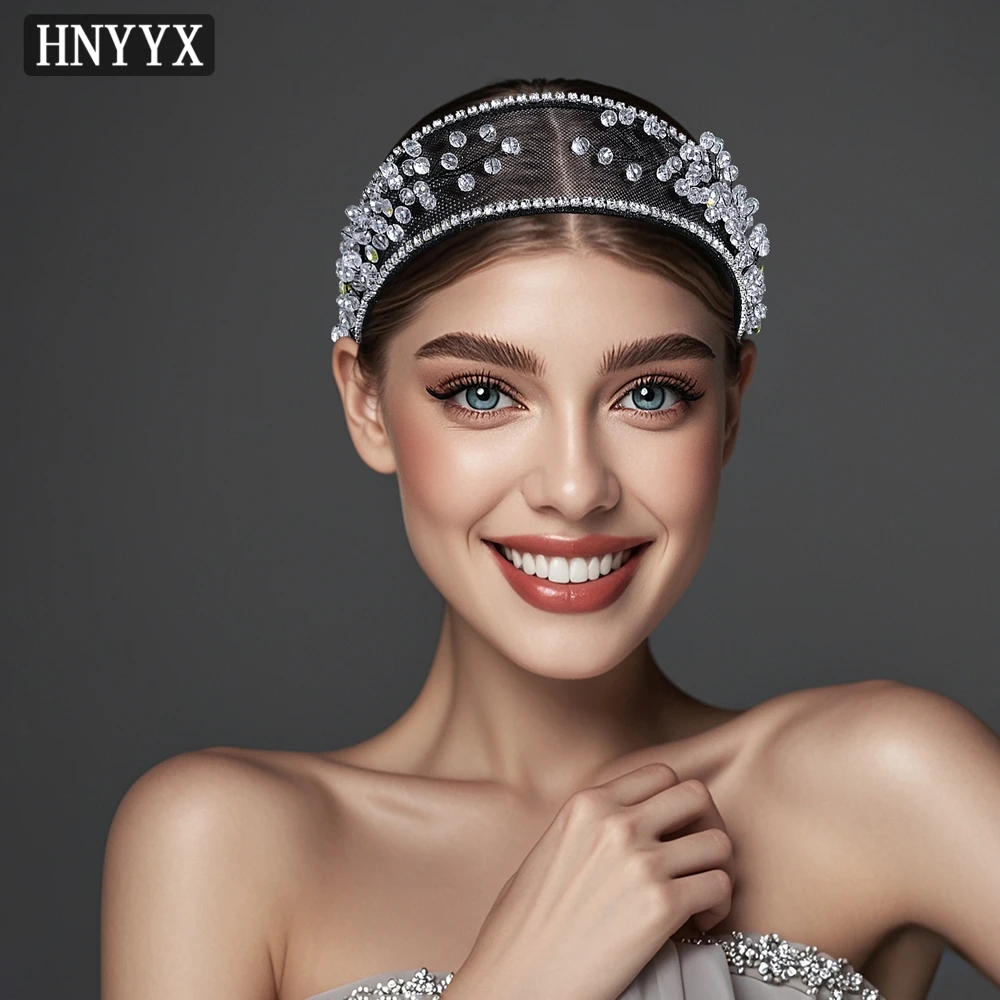 

YouLaPan Extremely Simple Style Bridal Wedding Headbands Handmade Mesh Rhinestone Women Elegant Banquet Hair Accessories YXA151