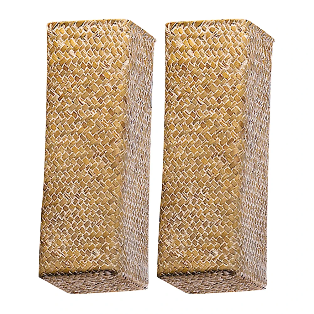 

2Pcs Rustic Flower Vase Natural Woven Decoration for Home Garden Balcony Living Room Farmhouse Dry Flower Holder Container