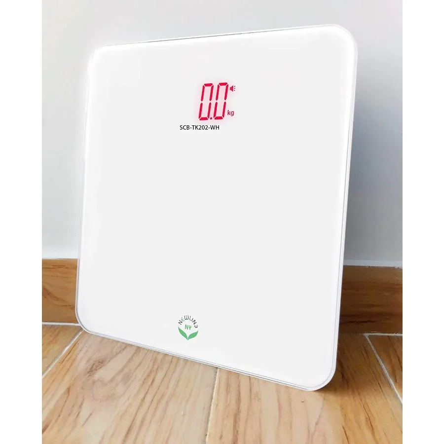 

Цифровые весы для ванной комнаты с технологией автоматического включения/выключения, белые, с измерением в фунтах или килограммах, грузоподъемность 440 фунтов