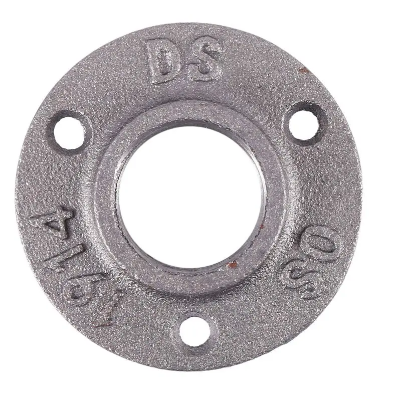 【VALUE MONEY】1 Inches Malleable Cast Iron Pipe Flange, Industrial Pipe Flanges For Threaded Black Pipes And Fittings 10 Pcs
