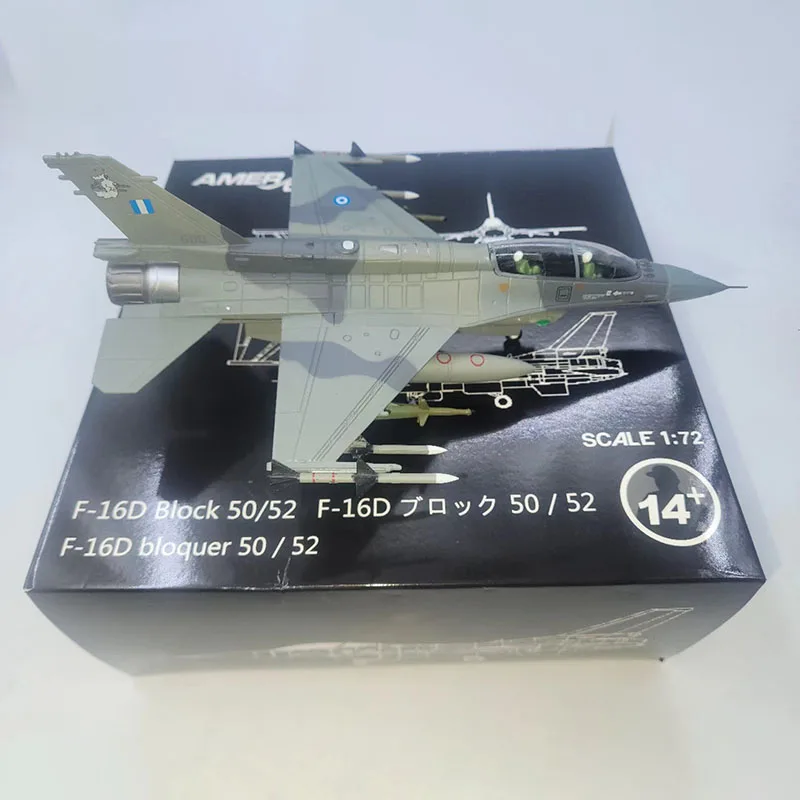 Diecast Metal 1:72 Scale Air Force F16 F-16D Fighting Falcon AirPlane Military Aircraft Model Children Gift Toy