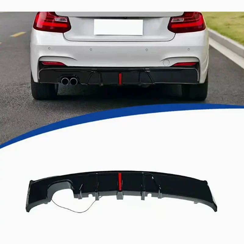 For BMW 2 series F22 F23 Bright BlackCar Rear Bumper Diffuser Rear Splitters Glossy Black Spoiler Back lip Car Accessories