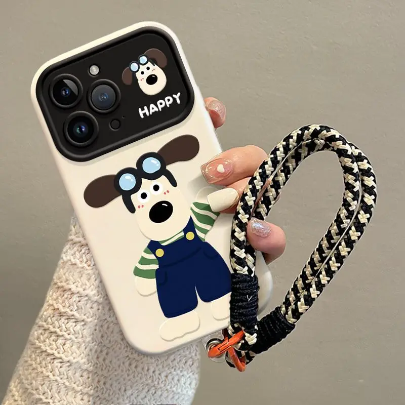 Phone Case for Apple iPhone X XS XR 7 8 11 12 13 14 15 16 Pro Max Plus with Lanyard and Stand