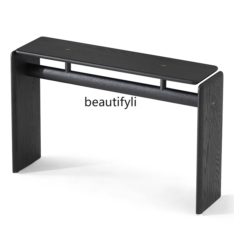 

yj Qiji Affordable Luxury Console Tables North American Imported White Oak Solid Wood Modern Minimalist Console