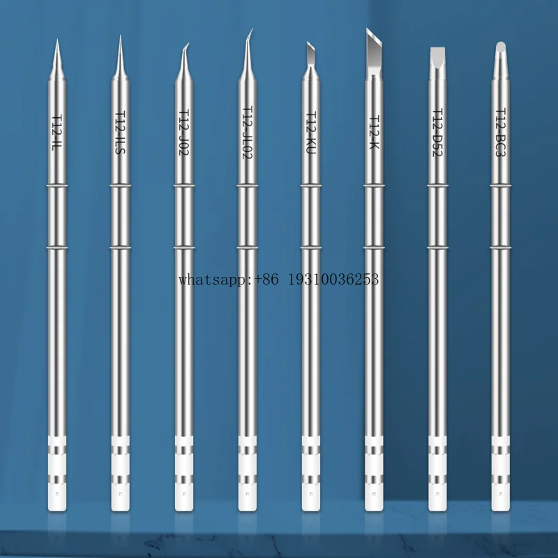 

Thermostatic Welding Tools T12-K/KU/IL/JL02 Series Copper Soldering Iron Tip Factory Price Lead-Free