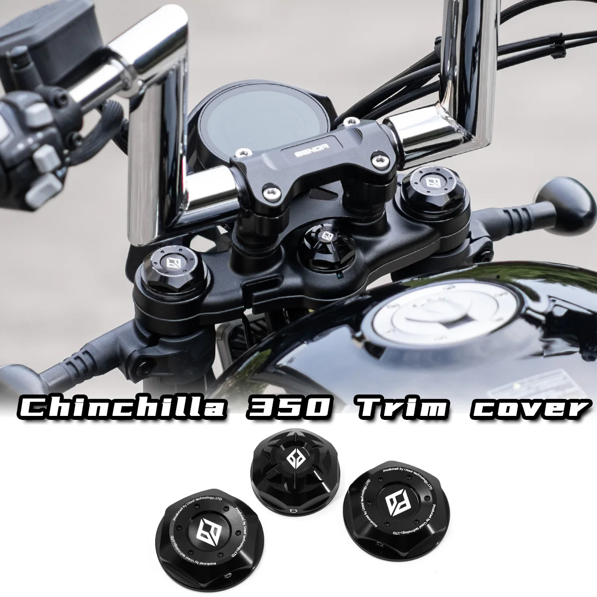 Benda Chinchilla 350 450 500 Rock 250 300 6061 Aluminum Motorcycle Yoke Cap Front Fork Cap Steering Column Shock Absorber Covers