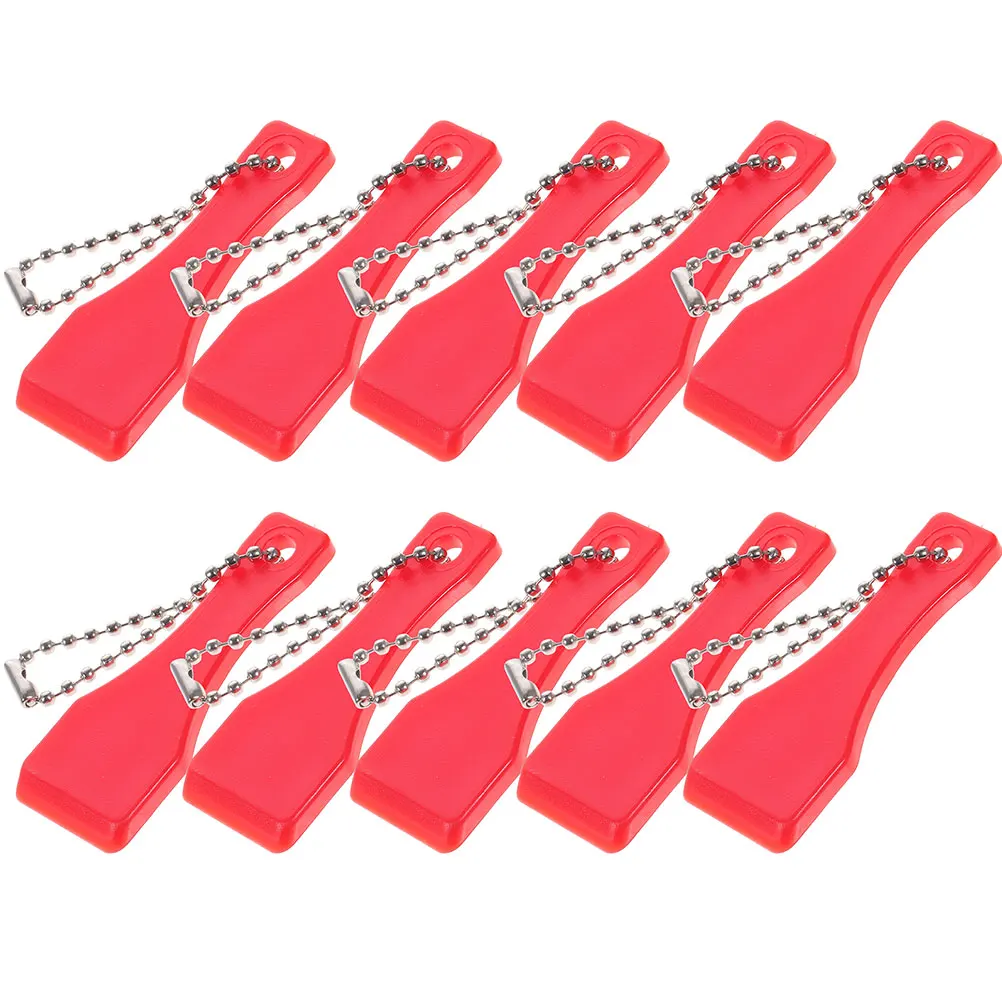 

20 Pcs Scratcher Tool for Ticket Lottery Film Remover Keychain Card Scraper Plastic
