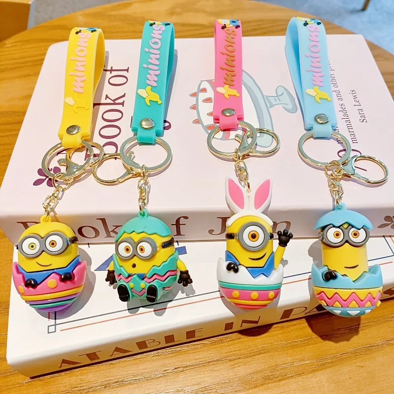 

New Cute Cartoon Anime Character Dessert Biscuit Keychain Couple Backpack Car Key Decoration Girl Anime Gift Christmas Toy