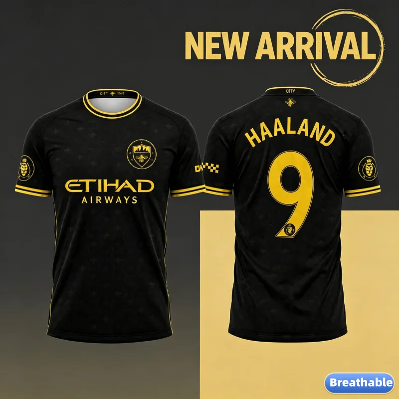 2026 Summer Haaland No.9 Manchester City Football Jersey ManWomen Sport Comfort T-Shirt Sport Tee 3D Fashion Sports Fashion Tops