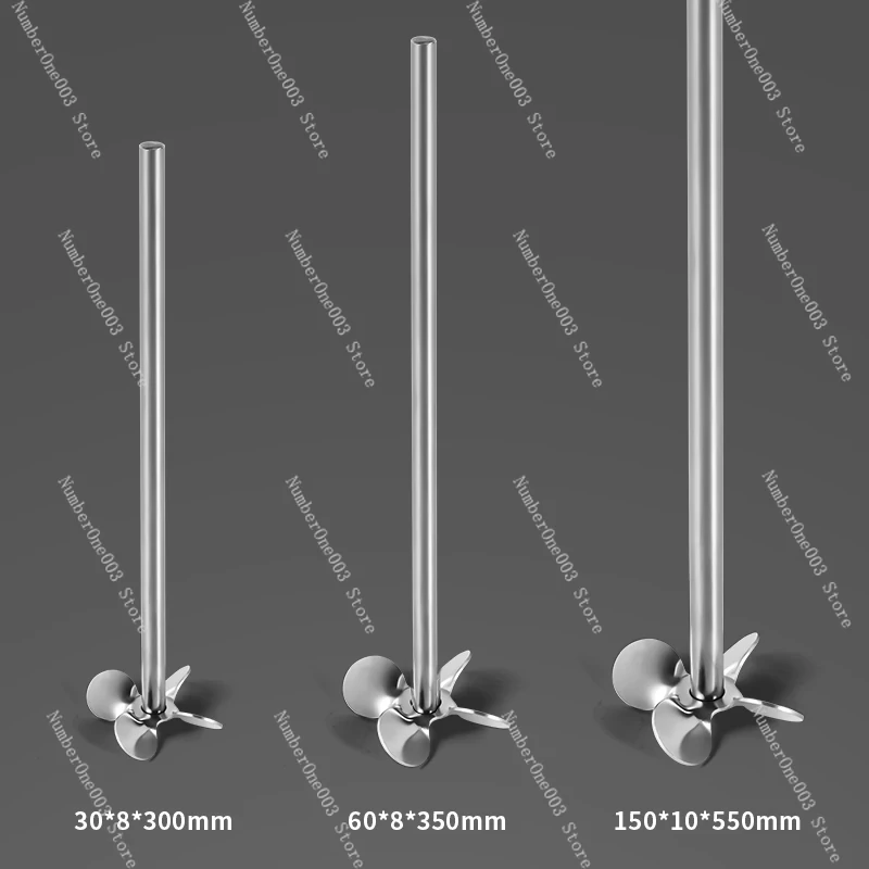 

Liaogong brand high-quality laboratory spiral stirring rod head three or four blades blade stainless steel welding integrated