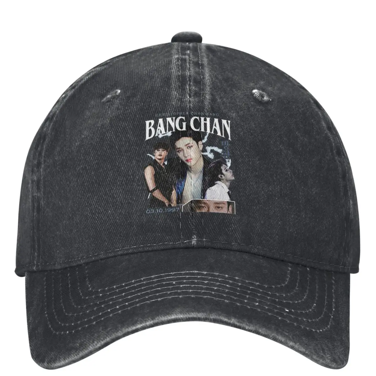 Bang Chan Washed Baseball Cap Vintage 90 Retro music Casual Trucker Hat Summer Female Male Outdoor Sport Sunscreen Baseball Caps