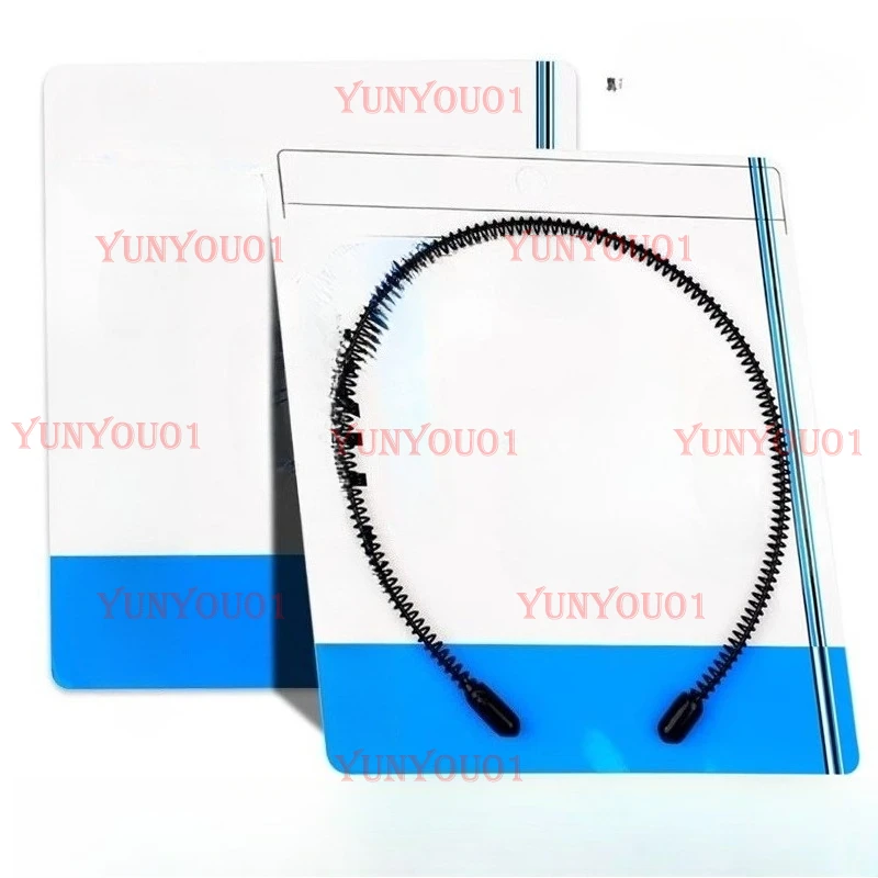 

Men's Invisible Back Headband, No Head Restraining, Wavy Face Washing, Trendy Men's Broken Hairpin Sports Hairpin