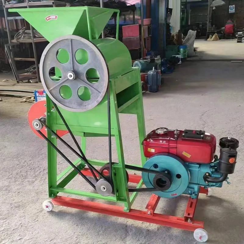 220V single-phase electric small peanut sheller, new gasoline long fruit sheller, diesel peanut sheller