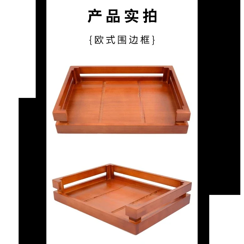 Pine plate combination solid wood bracket bakery display stand cake plate bakery pastry ornament display customization