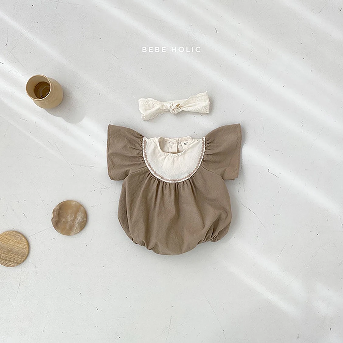 

Kid's Retro Dress 2023 New Style 100% Cotton Soft Lovely Girls Jumpsuit Cute O-Neck Fashionable Short Sleeve Newborn Rompers