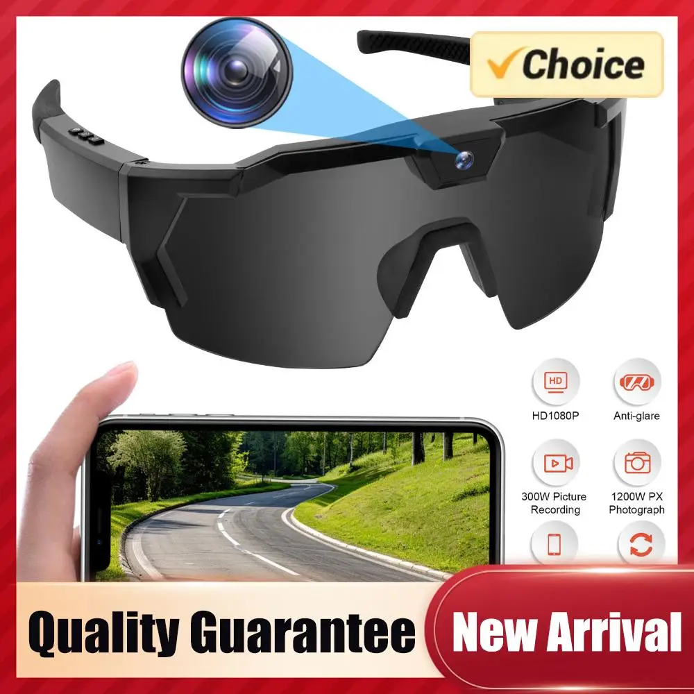 

Спортивные очки для велоспорта с записью видео HD 1080P, умные очки с голосовым управлением AI, 64/32/16 ГБ, для мужчин и женщин