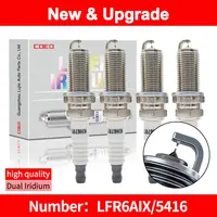 Bujía de iridio doble LFR6AIX-11(5416) para BYD F0/F3 1.0L F6S6M6 2.4L Mitsubishi Grandis 2.4L Zotye Z100/Z200/Z300 1.5L, 4X