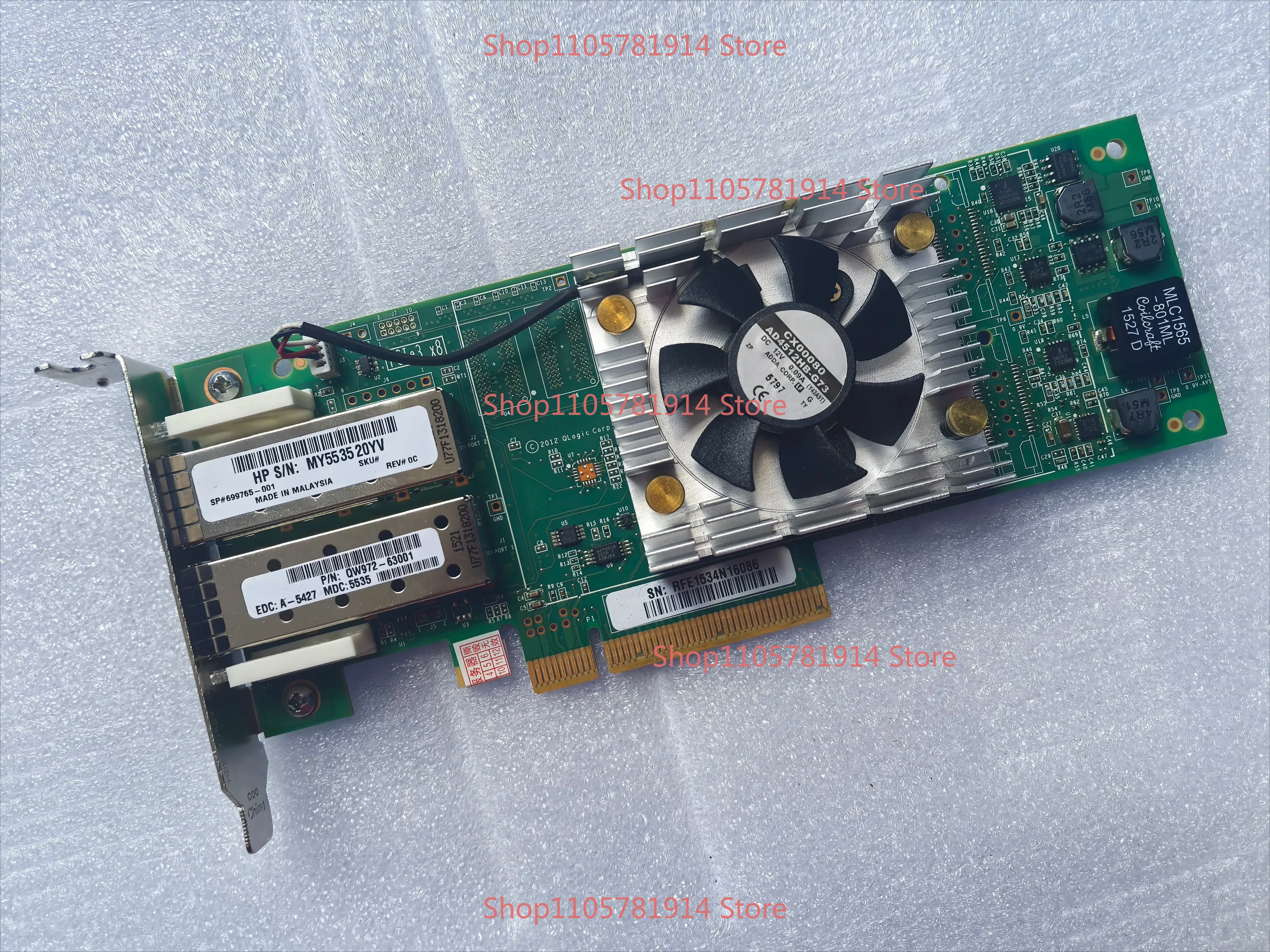 For HP QLE2662-HP QW972A 699765-001 Dual Port 16G HBA Fiber Card
