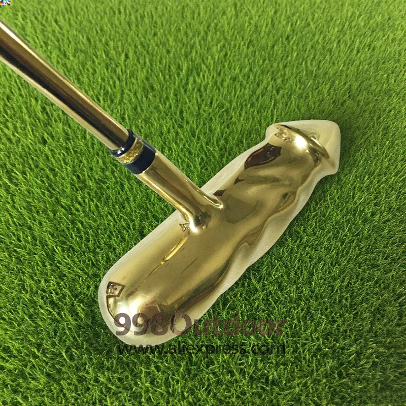

Golf Club Gold Golf Putter Personalized Golf Gifts Men's PU Grip Steel Shaft 33 34 or 35 Inch Golf Sport Fitn Fans Supplies