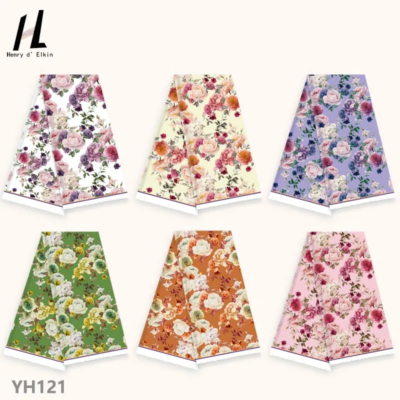 New Design Woven Printed Floral Polyester Fabric clothing Fabric for Women's Fashion