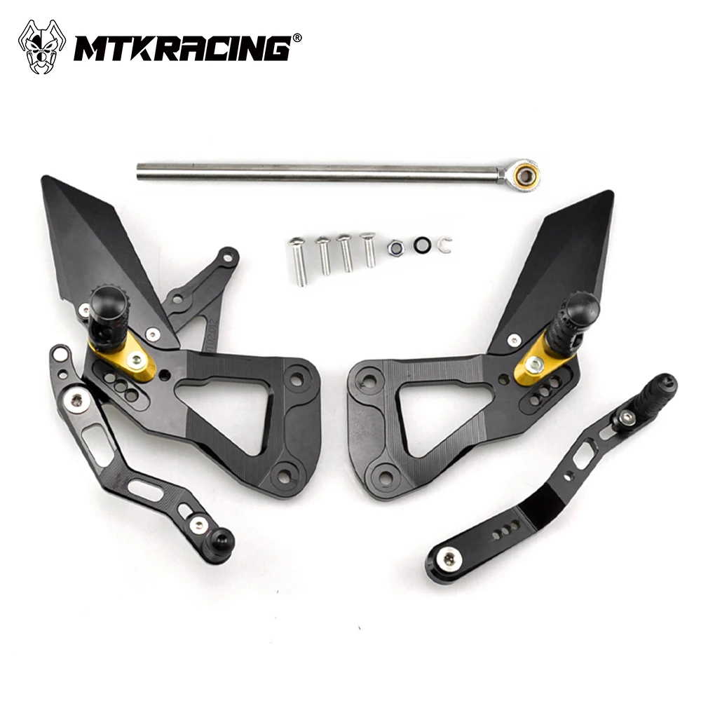 MKLIGHTECH For SUZUKI GSX-R1000 17-21 GSXR GSX-R 1000 Rear Sets Heighten Pedal Adjustable Rearsets FootPegs Shift Lever Brake